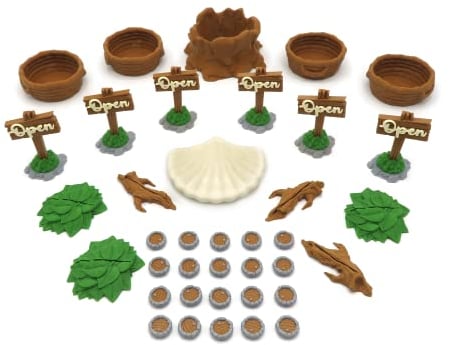 BGExpansions - Verbesserungsset für Everdell | 38 Teile | Optimiere Dein Spielerlebnis mit Thematischen Behältern und Exklusivem Zubehör
