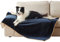 Lesure wasserdichte Hundedecke Grosse Hunde - 152x127cm Outdoor Hundedecke waschbar, Hundedecke Sofaschutz aus Sherpa Fleece, Katzendecke flauschig und weich, Navyblau