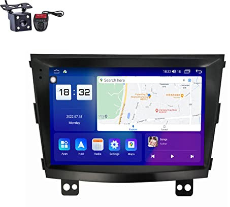 ZhiQin Android 12 Radio De Coche Navegacion GPS para SsangYong Tivolan Tivoli 2014-2017 Soporte DSP/FM RDS Radio de Coche Estéreo Carplay Android Auto/Qualcomm BT 5.1/Voice Control,M6pro 8+256 GB