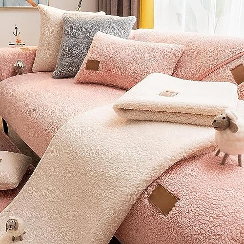 WEJOY Samt Sofabezug 1 2 3 4 sitzer,L Form Sofaüberwurf,Sofa überzug Ecksofa Pets Dog Couch überzug Anti-rutsch Sofa Überwurf,Sofaschoner