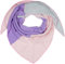 styleBREAKER Damen Musselin Dreieckstuch 3-farbig | Pastell Schal aus Baumwolle für Frühling & Sommer | Leichtes Dreieckstuch aus Musselin Stoff | Made in Italy, Farbe:Flieder-Rose-Hellgrau