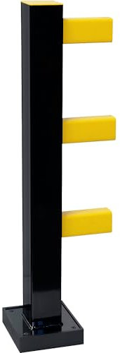 kaiserkraft | BLACK BULL Rammschutz-Geländer Hybrid | BxH 100 x 1040 mm | Standpfosten | Innenbereich