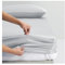 Spannbettlaken 150x200cm 180x200cm Extra weiches Spannbettlaken Silk Touch 500TC 100% Tencel Lyocell Bettlaken Atmungsaktiv Bis 30cm Höhe (Color : Silver, Size : 180x200+30cm)