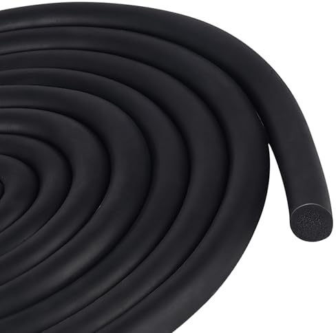 SDLDEER PE Rundschnur Fugen-Dichtschnur 13 mm X 5 m Durchmesser Fugenfüllprofil Rund EPDM Fugenabdichtung und für die Nahtdichtung von Türen und Fenstern, Wänden und Decken