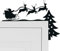 Fulenyi Tür-Eck- | Holzrahmenschild Krippe Retro Eckdekoration - 2 Stück lustige Türdekoration Weihnachten für Wohnzimmer, Schlafsäle, Esszimmer, Häuser