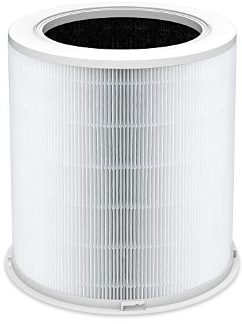 FRESHDEW Replacement H13 HEPA Air Purifier Filter for CADR 400+ m³/h Air Purifier, Activated Carbon (White)