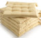 etérea 6er Set Sitzkissen Outdoor 40x40 mit Bändern - Stuhlkissen Beige für Gartenstuhl & Innenbereich - waschbare Sitzauflagen Gartenmöbel - 6 Stück Kissen 40x40 cm - Beige