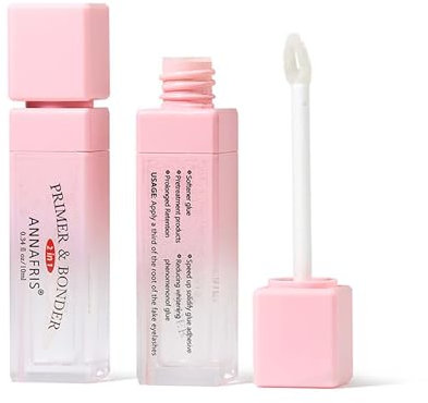 Lash Bonder for Eyelash Extensions - False Eyelash Glue - Strong Hold Clear Lash Adhesive - Waterproof Fast Drying Latex Free Lash Bonder for Strip Lashes Cluster Lashes