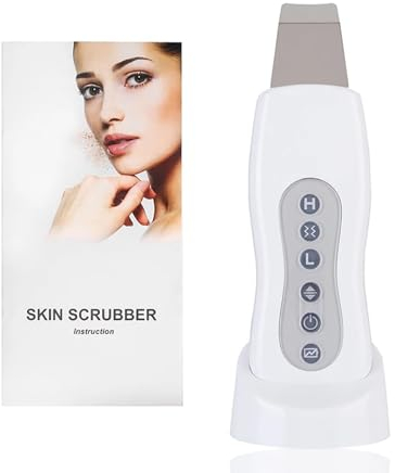 iksvmsis Espátula para Limpieza Facial, Peeling Ultrasonico Facial Profesional, Peeling Ultrasónico Facial Skin Scrubber, Herramienta para Eliminar Puntos Negros para Limpiador De Poros