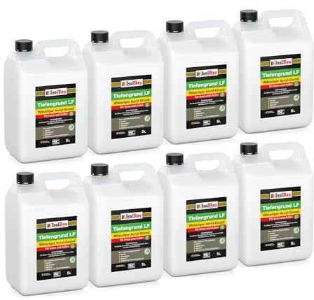 Isolbau Tiefengrund LF - 40 L Wässriger Acryl-Grund für Innen & Außen - Tiefgrund für professionelle Grundierung