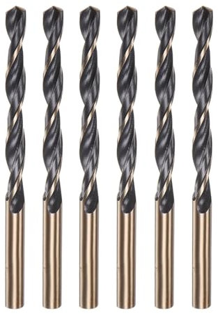 Misuyue 6pcs Metal Drill Bits, 7mm/0.275 HSS Carbide Jobber Drill Bit Sets, Twist Drill Bit for Metal Stainless Steel Aluminum Alloy, Wood Drill Bits