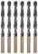 Misuyue Foret Metal 7 mm, 6pcs HSS Hélicoïdaux Forets Meche Metal Professional pour Cuivre Fer Inox Alliage Aluminium Bois, Standard DIN 338