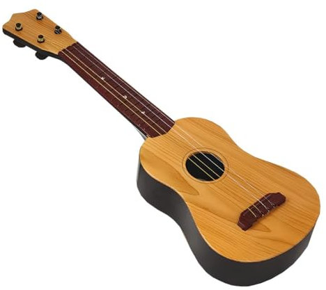 Chitarra per Bambini con 4 Corde e Plettro Ukulele Giocattolo Strumento Musicale per Bambini Chitarra Classica in Plastica cm 58 Ukulele 4 Corde Strumenti Musicali Giocattolo Educativo
