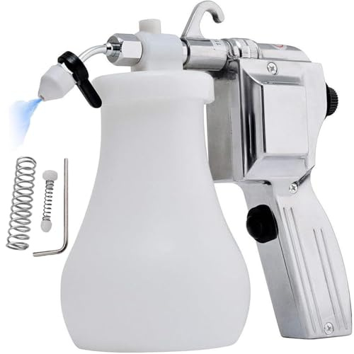 XGHDPBM 40W Electric Textile Spot Cleaning Gun, 1.2 L Capacity Textile Cleaning Spray Gun, Pressure Adjustment Function and Ergonomic Handle, High-Pressure De-Spotting Gun for Textile Screen