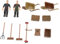 ibasenice Bauernhof-Elemente Spielzeug Spielzeug Für Jungen Und Mädchen Bauernhof Modell Sand Tisch Mini-Set