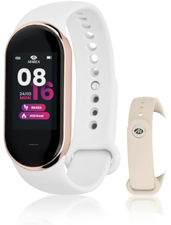 MAREA Reloj Smartwatch Rosa-White B57014-3