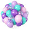 60 Luftballons Lila Rosa Blau,Meerjungfrau Luftballon,Luftballons Geburtstag Mädchen,Konfetti Latex Ballons Für Geburtstag Hochzeit Baby Shower Abschluss