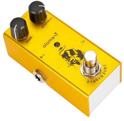 JOINPAYA Effetto Tremolo Per Chitarra Con Simulazione Amplificatore Valvolare Bypass True Durevole Controllo Tono e Velocità Regolabili Adatto Alla Maggior Parte Delle Chitarre