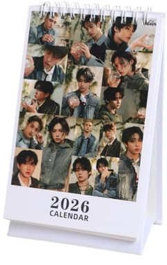 SKZ 2026 Tischkalender 'STAY' 13 * 23cm 'Hollow' Desktop-Kalender Stray-kids Fotokalender Bangchan Hyunjin HAN Felix Lee Know Block Kalender (hollow1)