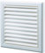 Blauberg Louvred Wall Vent Grille 150 mm - 6 Inch White with Flyscreen for Internal Or External Use Tumble Dryer Ventilation Cover Extractor Fan Kitchen Grill Outside Cooker Hood Ducting