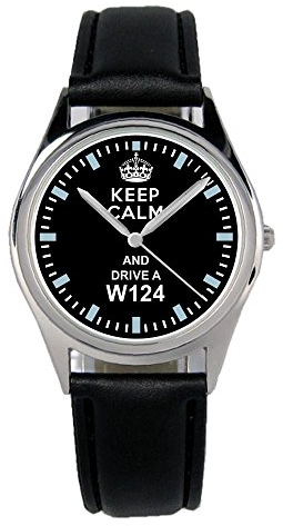 KIESENBERG Armbanduhr W124 Oldtimer Fahrer Geschenk Artikel Idee Fan Damen Herren Unisex Analog Quartz Lederarmband Uhr 36mm Durchmesser B-1498