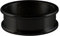 Quiges Stapelring Bandring Kombinationsring Basisring Edelstahl Schwarz 6mm Höhe Ringgröße 18.5mm (58)