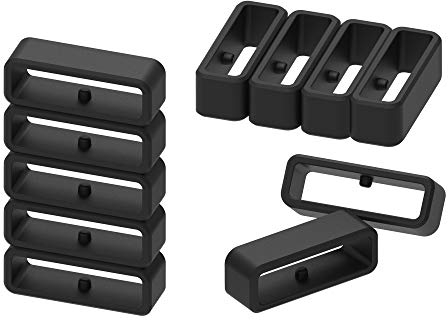 Ruentech Silikon Verschlussring Kompatibel mit Garmin Forerunner 220 230 235 620 945 735XT / Forerunner 35 Herrenarmband Zubehör (11 pcs)