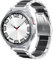 SUNDAREE Compatible avec Bracelet Samsung Galaxy Watch 7 FE 6 5 4 44 MM 40MM/6 4 47MM 46MM 43MM 42MM LTE/5 Pro 45MM,20MM Homme Bicolore Noir+Argent Remplacement Acier Inoxydable Métal Montre Band