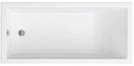 SANITANA CUBIC Bañera Acrílica Rectangular Blanco 80X170 CMS
