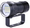 AWEHIRU Lampe de Poche de Plongée, Lampe-Torche sous-Marine de 500M LED, 18000 Lumens IPX8, Aluminium Noir, Diode Électroluminescente, Montage à la Main, Lumière Haute Intensité, Torche de Plongée