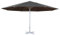 Sonnenschirm Meran II, Gastronomie Marktschirm, Ø 5m Polyester/Alu Mast weiß 28kg ohne Ständer - anthrazit