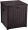 YITAHOME Coffre de Rangement Moyenne de 195L, Conteneur de Stockage Extérieur pour Fournitures de Piscine,Outils de Jardin, résistant au Marron, Verrouillable, résine (Marron)