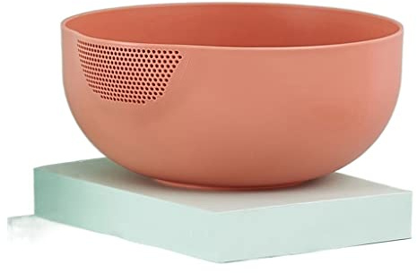 Dish Drainer Drain Board Kitchen Cleaning Rice Sieve Drain Basket Household Resin Cleaning Vegetable Basket Thickened Fruit Pot Vegetable Basket Utensil Holder (Color : A, Size : M)