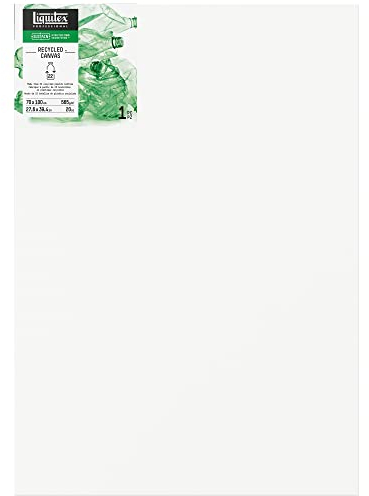 Liquitex 416070100 Recycled Keilrahmen, gefertigt aus 100% recyceltem Kunststoff, hochwertige Leinwand mit 565 g/m², FSC, 3-fach grundiert für Öl - & Acrylfarben - Traditional 70x100cm
