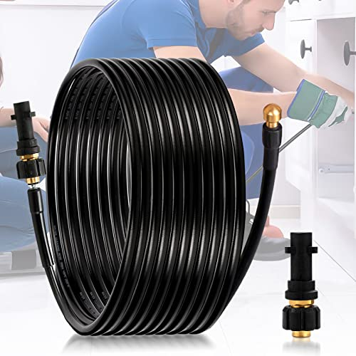 Vigevee Rohrreinigungsschlauch, 30m Rohrreinigungsset, kompatibel mit Kärcher K2, K3, K4, K5, K6, K7 Hochdruckreiniger, inkl. Adapter Düsen, 180bar