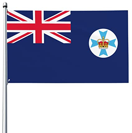 Flagge von Queensland Flagge 3 x 5 Fuß Terrasse Garten Rasen Willkommen Dekoration Banner Indoor Home Party Flaggen