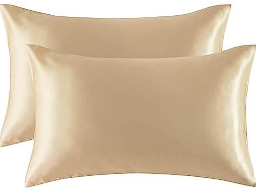 SC Simply CosySatin Kissenbezug Champagner 50 x 60 2er Pack