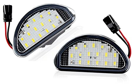 MALOOS 2Pcs Auto Auto Kennzeichenbeleuchtung Lampe Weiß Für Aygo MK1 2005-2014