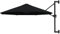 Cantilever Parasol, Banana Cantilever Overhanging Parasol Garden Parasol Hanging Umbrella Outdoor Market Umbrella Wall-Mounted Parasol with Metal Pole 300 cm Black, Black