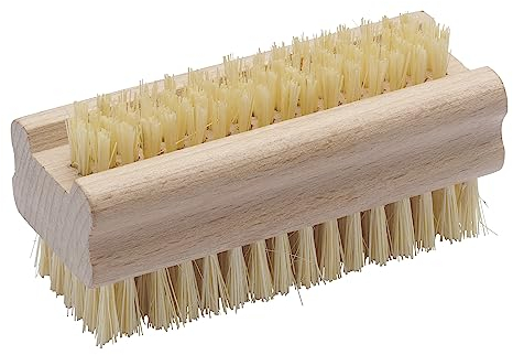Brosse a Ongle et Main Gerlon – 2 Faces et 2 Longueur de Poils pour Déloger Facilement Toutes Les Salissures