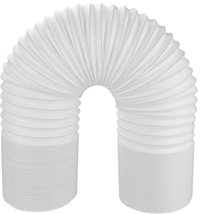 Tuyau de Climatiseur, 3M Tuyau D'évacuation D'ai en Fil D'acier PP Dans le Sens Inverse des Aiguilles D'une Montre, Tuyau D'évacuation Climatiseur Mobile Pliable et Extensible à Filetage CCW(150mm)