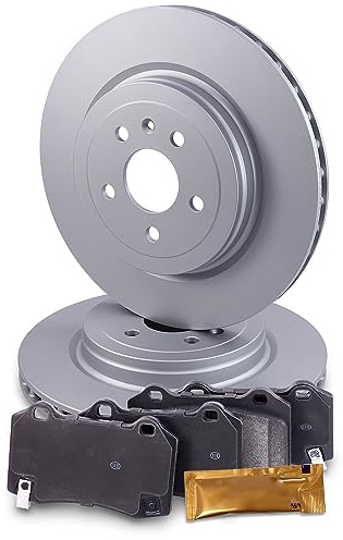 ATEC Germany Bremsensatz Hinterachse inkl. Bremsscheiben Ø 365 mm Belüftet | Kompatibel mit: TESLA MODEL S, MODEL X