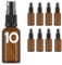 Essenciales Bote Spray Pulverizador de Cristal Ambar - 10 Botellas, Atomizador Recargable - 10ml