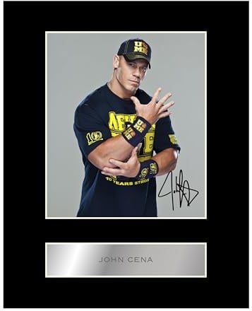 Generic John Cena Autogramm-Foto, signiert, Passepartout, 25,4 x 20,3 cm Wandbild für Wohnzimmer-Dekor