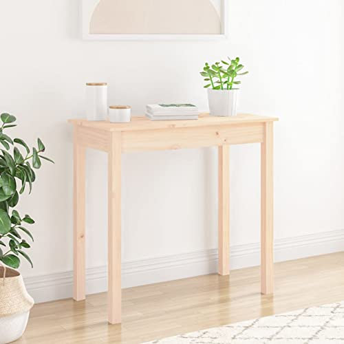 ZEYUAN Konsolentisch, Flur Tisch, Beistelltisch, Bartisch, Stehtisch, Consolentisch, Eingangsbereich, Porch Table, 80x40x75 cm Massivholz Kiefer