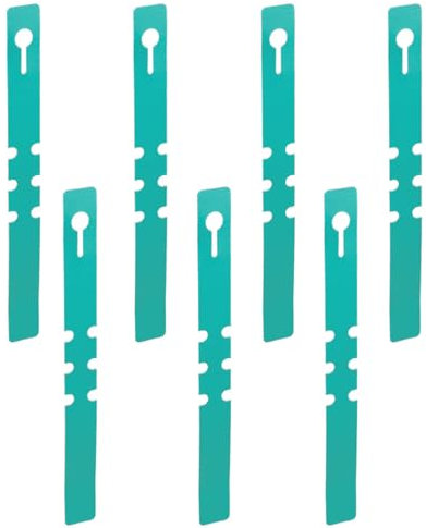 100Pcs Plant Labels, Green Plastic Adjustable Tree Hanging Labels Wrap Around Garden Plant Markers Name Tag for Seed Vegetable Flower Potted Plants Gardening, 2x21cm