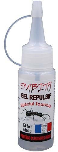 Gel Répulsif Spécial Fourmis Subito - Effet Choc, Protection Durable Plusieurs Mois, Fabriqué en France - 10g