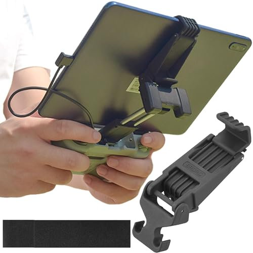 SQAQS Remote Control Flat Stand, Foldable Tablet Stand, Adjustable Extended Holder Clip, Disassembly-Free Drohne Fernbedienung Holder, Available for Mavic 3 Mavic Air 2 Air 2s Mavic Mini 2