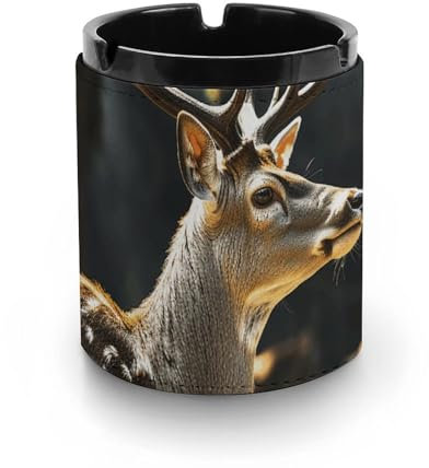 Aschenbecher, Hirsch in Wilddruck, dekorativer Aschenbecher, personalisierter Aschenbecher, einfacher Aschenbecher, multifunktionaler Aschenbecher