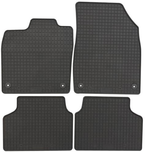 PETEX Passform Gummimatte für Cupra Born ab 11/2021, 4-teiliges Set, PKW Auto Fußmatte, schwarz, robust, wetterfest